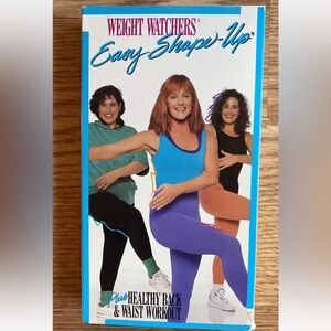 Vintage Weight Watchers Easy Shape Up VHS Exercise Tape Workout